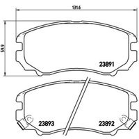 Bremsbelagsatz BREMBO P 30 018, Vorne von Brembo