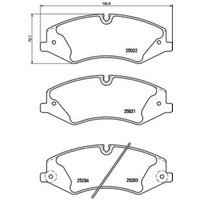 Bremsbelagsatz BREMBO P 44 022, Vorne Bremsbelagsatz BREMBO P 44 022, Vorne von Brembo
