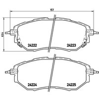 Bremsbelagsatz BREMBO P 78 017, Vorne von Brembo