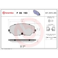 Bremsbelagsatz BREMBO P 85 193 Bremsbelagsatz BREMBO P 85 193 von Brembo