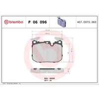 Bremsbelagsatz BREMBO Xtra P 06 096X, Vorne von Brembo