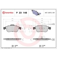 Bremsbelagsatz BREMBO Xtra P 23 148X, Vorne Bremsbelagsatz BREMBO Xtra P 23 148X, Vorne von Brembo