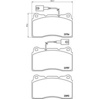 Bremsbelagsatz BREMBO Xtra P 23 154X, Vorne Bremsbelagsatz BREMBO Xtra P 23 154X, Vorne von Brembo