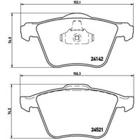 Bremsbelagsatz BREMBO Xtra P 24 077X, Vorne von Brembo