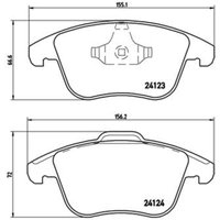 Bremsbelagsatz BREMBO Xtra P 44 020X, Vorne Bremsbelagsatz BREMBO Xtra P 44 020X, Vorne von Brembo