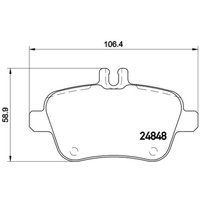 Bremsbelagsatz BREMBO Xtra P 50 091X, Hinten Bremsbelagsatz BREMBO Xtra P 50 091X, Hinten von Brembo