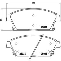 Bremsbelagsatz BREMBO Xtra P 59 077X, Vorne Bremsbelagsatz BREMBO Xtra P 59 077X, Vorne von Brembo
