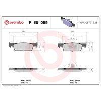 Bremsbelagsatz BREMBO Xtra P 68 059X, Vorne von Brembo