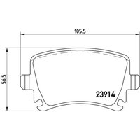Bremsbelagsatz BREMBO Xtra P 85 095X, Hinten Bremsbelagsatz BREMBO Xtra P 85 095X, Hinten von Brembo