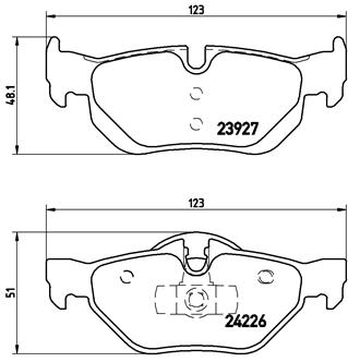 Bremsbelagsatz, Scheibenbremse Hinterachse Brembo P 06 038X Bremsbelagsatz, Scheibenbremse Hinterachse Brembo P 06 038X von Brembo