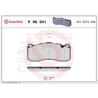 Bremsbelagsatz PRIME LINE BREMBO P 06 041 von Brembo