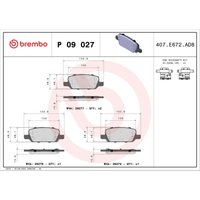 Bremsbelagsatz BREMBO P 09 027 von Brembo