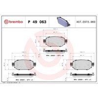 Bremsbelagsatz PRIME LINE BREMBO P 49 063 von Brembo