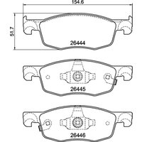 Bremsbelagsatz BREMBO P 83 185 von Brembo