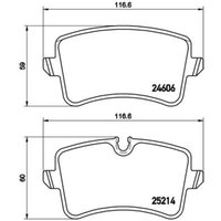 Bremsbelagsatz PRIME LINE BREMBO P 85 120 von Brembo