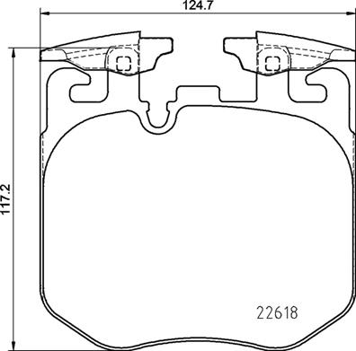 Bremsbelagsatz, Scheibenbremse Vorderachse Brembo P 06 106 von Brembo