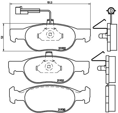 Bremsbelagsatz, Scheibenbremse Vorderachse Brembo P 23 057 Bremsbelagsatz, Scheibenbremse Vorderachse Brembo P 23 057 von Brembo