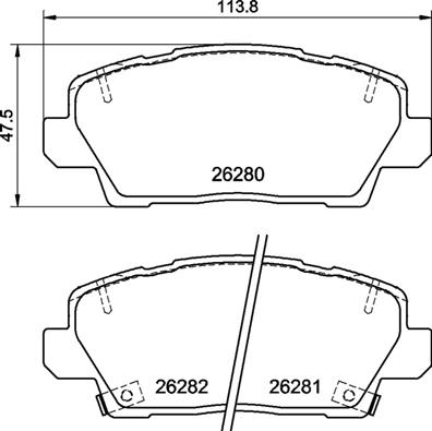 Bremsbelagsatz, Scheibenbremse Vorderachse Brembo P 30 125 Bremsbelagsatz, Scheibenbremse Vorderachse Brembo P 30 125 von Brembo