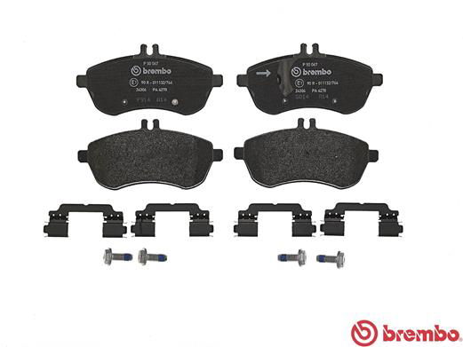 Bremsbelagsatz, Scheibenbremse Vorderachse Brembo P 50 067X Bremsbelagsatz, Scheibenbremse Vorderachse Brembo P 50 067X von Brembo