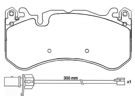 Bremsbelagsatz, Scheibenbremse Vorderachse Brembo P 50 127 von Brembo