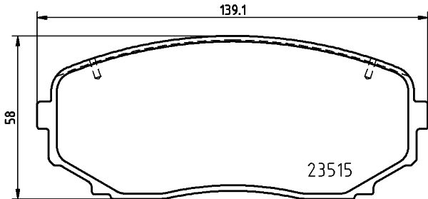 Bremsbelagsatz, Scheibenbremse Vorderachse Brembo P 54 060 von Brembo