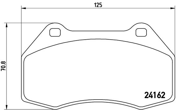 Bremsbelagsatz, Scheibenbremse Vorderachse Brembo P 68 036 von Brembo