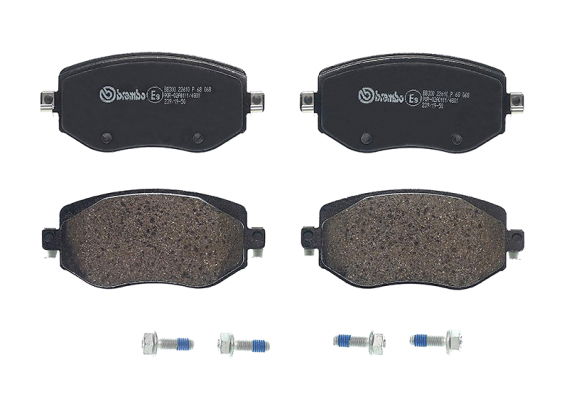 Bremsbelagsatz, Scheibenbremse Vorderachse Brembo P 68 068X von Brembo