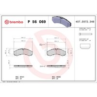 Bremsbelagsatz BREMBO P 56 069 Bremsbelagsatz BREMBO P 56 069 von Brembo