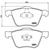 Bremsbelagsatz BREMBO P 86 022 von Brembo