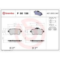 Bremsbelagsatz BREMBO P 50 156 Bremsbelagsatz BREMBO P 50 156 von Brembo