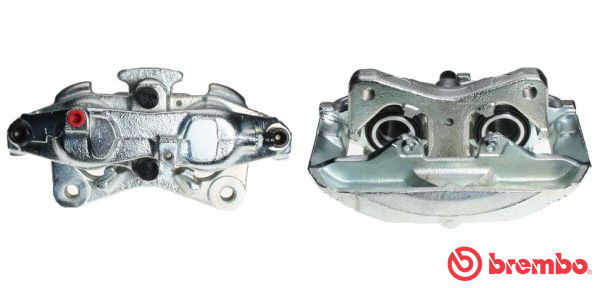 Bremssattel Vorderachse links hinter der Achse Brembo F 85 250 von Brembo