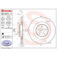 Bremsscheibe BREMBO 09.D574.11 vorne, belüftet, hochkarbonisiert, 1 Stück Bremsscheibe BREMBO 09.D574.11 vorne, belüftet, hochkarbonisiert, 1 Stück von Brembo