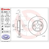 Bremsscheibe BREMBO 09D62411 vorne, belüftet, hochkarbonisiert, 1 Stück Bremsscheibe BREMBO 09D62411 vorne, belüftet, hochkarbonisiert, 1 Stück von Brembo