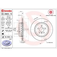 Bremsscheibe BREMBO 09D90313 hinten, belüftet, hochkarbonisiert, 1 Stück Bremsscheibe BREMBO 09D90313 hinten, belüftet, hochkarbonisiert, 1 Stück von Brembo