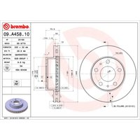 Bremsscheibe BREMBO 09A45810 vorne, belüftet, 1 Stück Bremsscheibe BREMBO 09A45810 vorne, belüftet, 1 Stück von Brembo