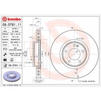 Bremsscheibe BREMBO 09.D761.11 von Brembo