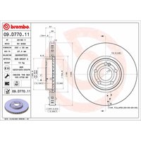 Bremsscheibe BREMBO 09.D770.11, 1 Stück Bremsscheibe BREMBO 09.D770.11, 1 Stück von Brembo