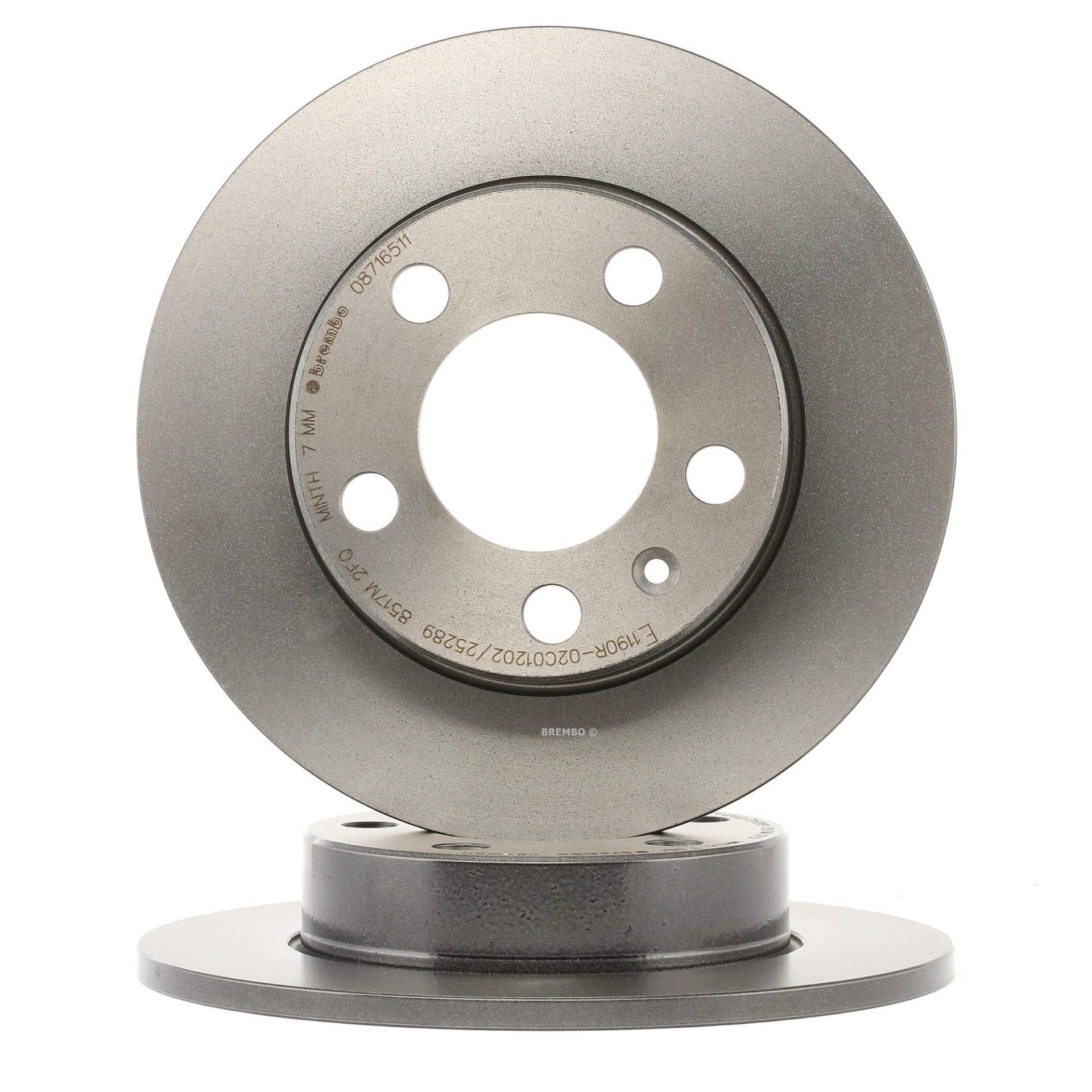 BREMBO 08.7165.11 Bremsscheibe Scheibenbremsen, Bremsscheiben (x2) BREMBO 08.7165.11 Bremsscheibe Scheibenbremsen, Bremsscheiben (x2) von Brembo