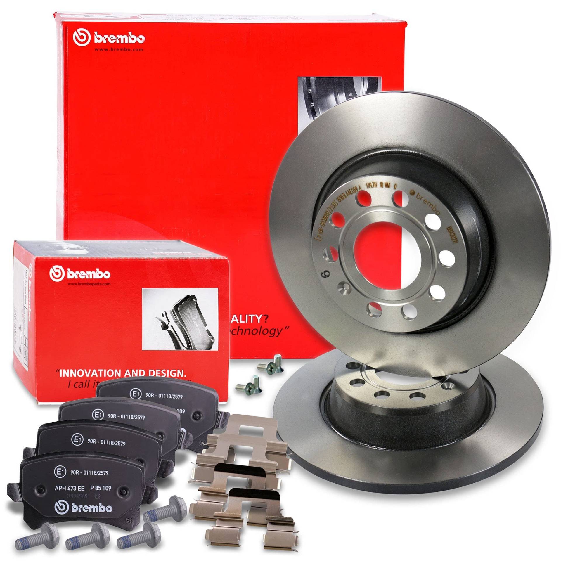 BREMBO Set di freni a disco rivestiti Asse posteriore incl. dischi freno posteriori Ø 282 mm Pastiglie freno complete e posteriori BREMBO Set di freni a disco rivestiti Asse posteriore incl. dischi freno posteriori Ø 282 mm Pastiglie freno complete e posteriori von Brembo