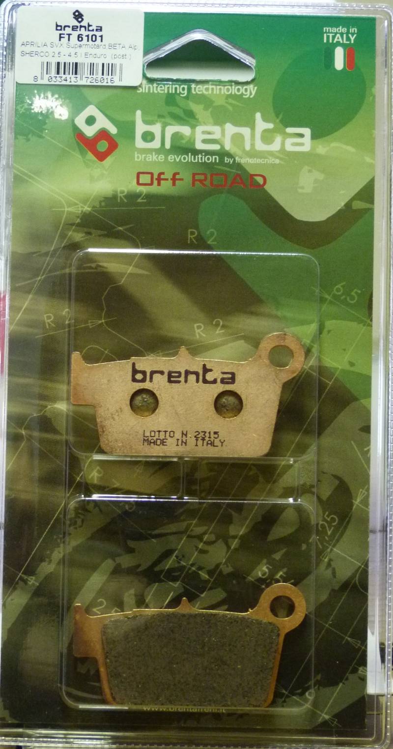 Brenta Bremsbeläge Sinter Off Road, Yamaha YZ 125 – 150, YZ F 250 – 450 von Brenta