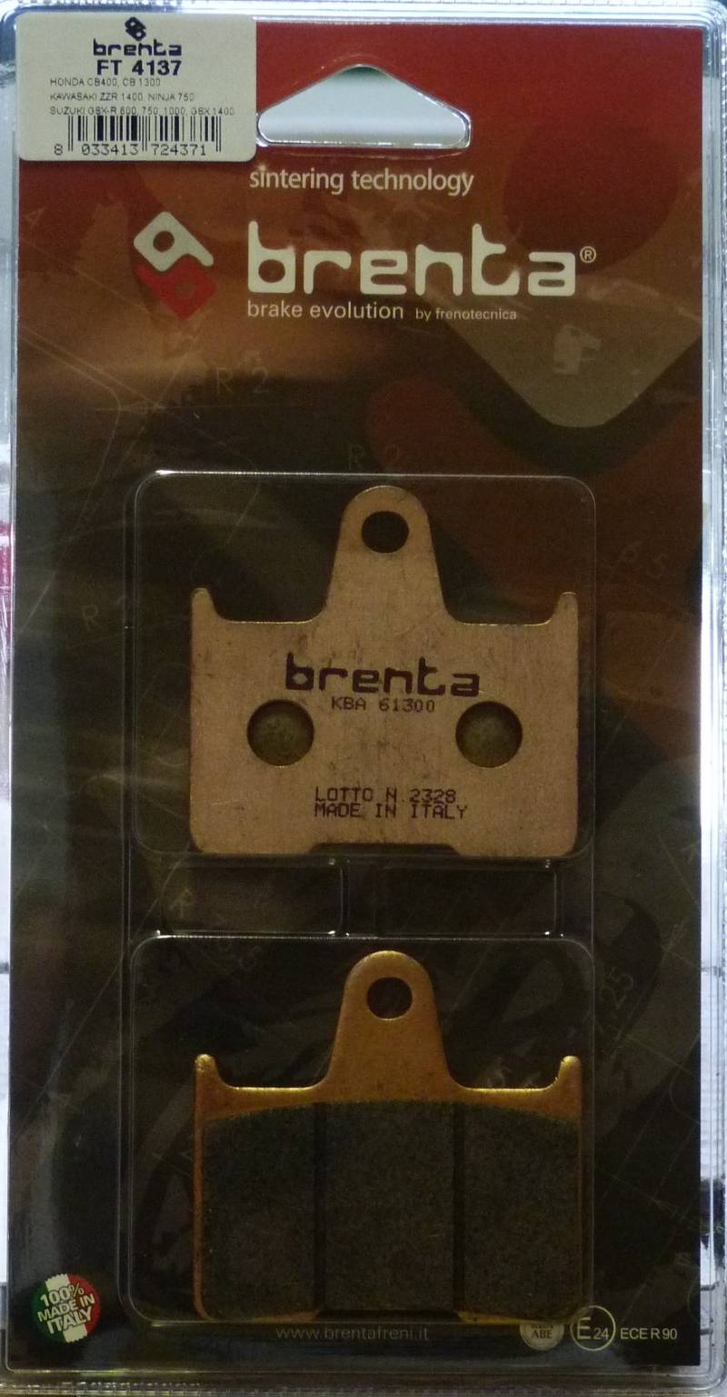 Brenta ft 4137 Bremsbeläge Sinter Moto, Set von 2 von BRENTA