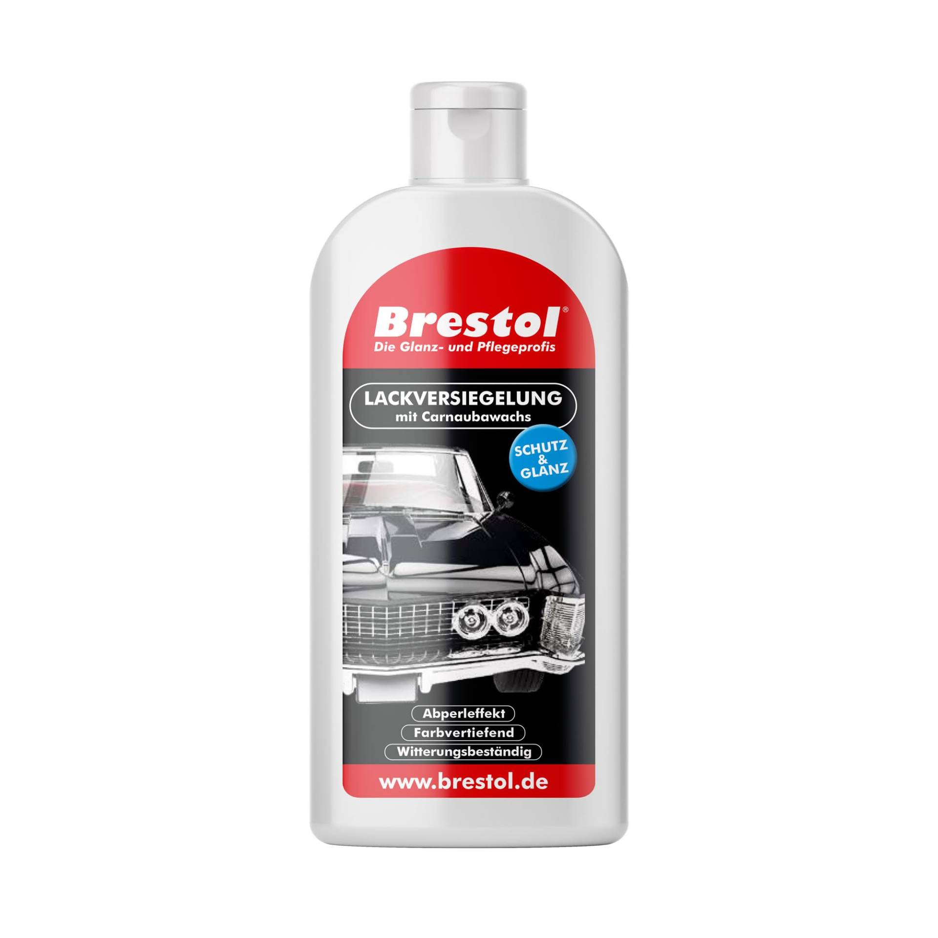 Brestol LACKVERSIEGELUNG 500 ml - mit Carnaubawachs - Hartwachspolitur Autopolitur Hartwachs Abperleffekt Abperl-Effekt Nano streusalzbeständig Brestol LACKVERSIEGELUNG 500 ml - mit Carnaubawachs - Hartwachspolitur Autopolitur Hartwachs Abperleffekt Abperl-Effekt Nano streusalzbeständig von Brestol