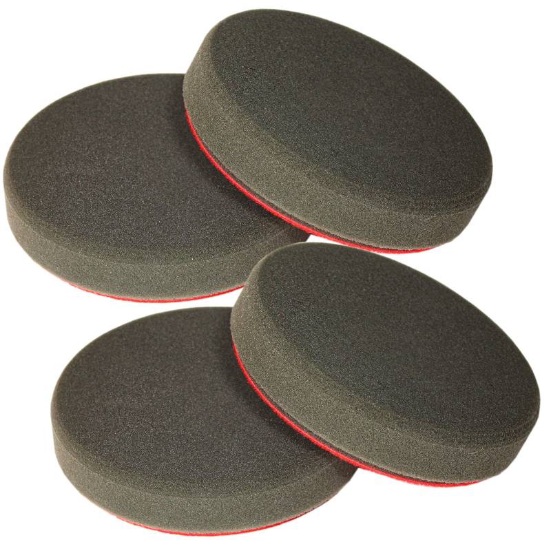Brestol Polierscheibe Soft & glatt 4er Set 150 mm - Klett-Polierscheibe Klettpolierscheibe Polierhaube Polierpad Polierteller Polierschwamm von Brestol