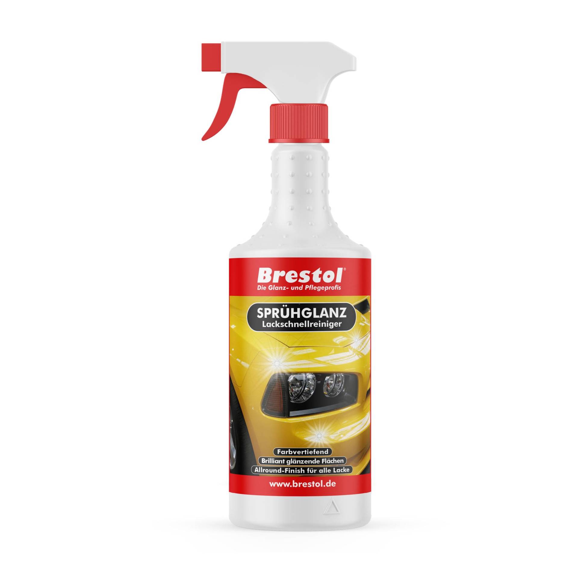 Brestol Autoglanz 750 ml gebrauchsfertig - Sprühwax mit Abperleffekt Abperl-Effekt - Lackschnellreiniger Lackreiniger Autolackreiniger Sprühreiniger Lackversiegelung Sprühglanz von Brestol