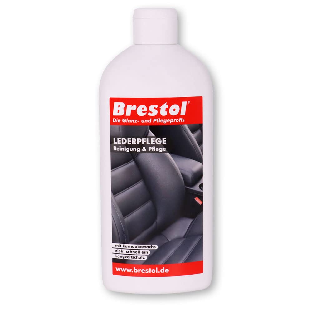 Brestol LEDERPFLEGE 500 ml - Lederpflegelotion Lederreiniger Lederschutz Ledersitze Autositze Auto Leder Glattleder von Brestol