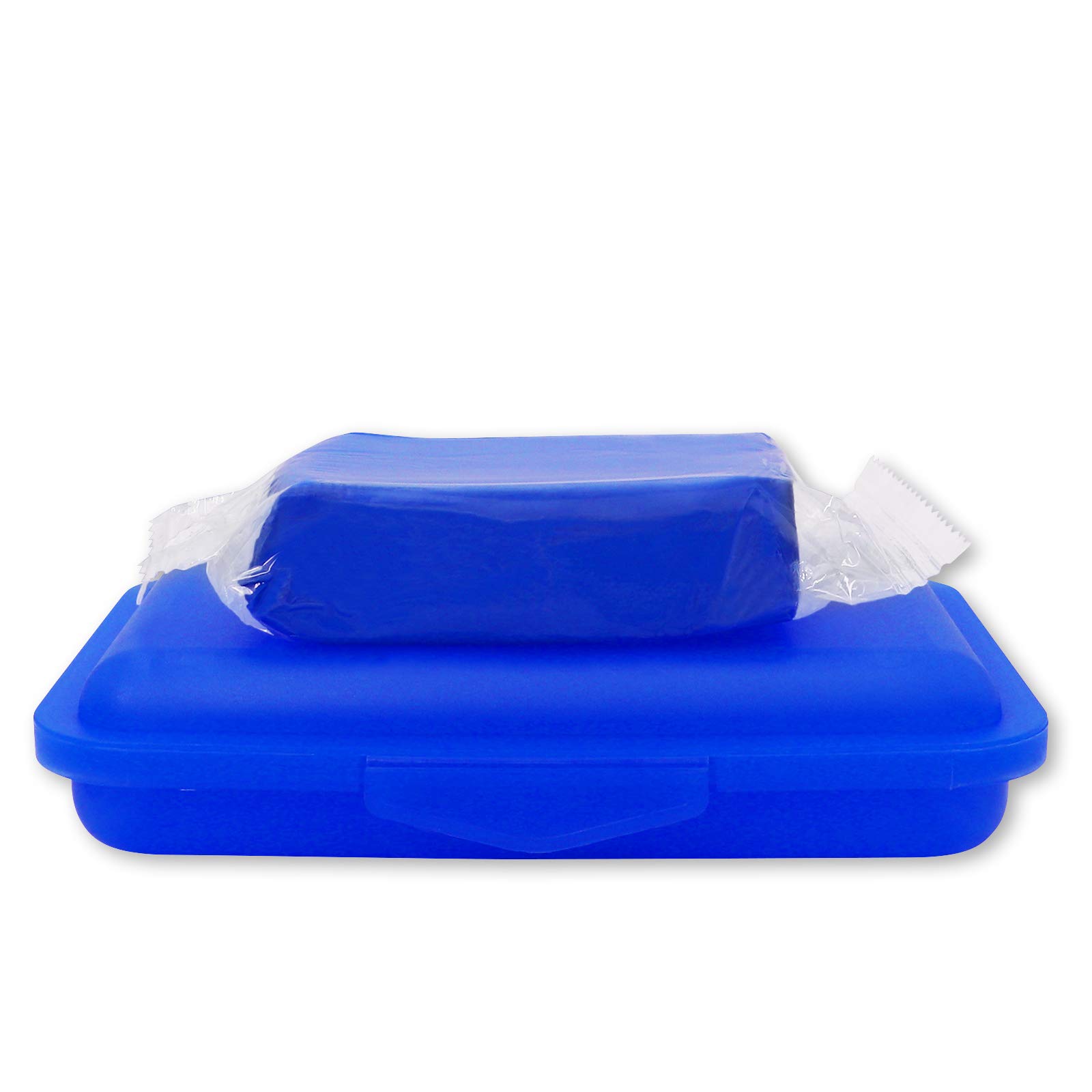 Reinigungsknete blau 200 g + Aufbewahrungsbox - Polierknete Lackknete Clay-Bar Auto-Lack-Knete Lackpolitur - entfernt Baumharz Insekten Flugrost Farbspuren Bremsstaub u.v.m. von Brestol