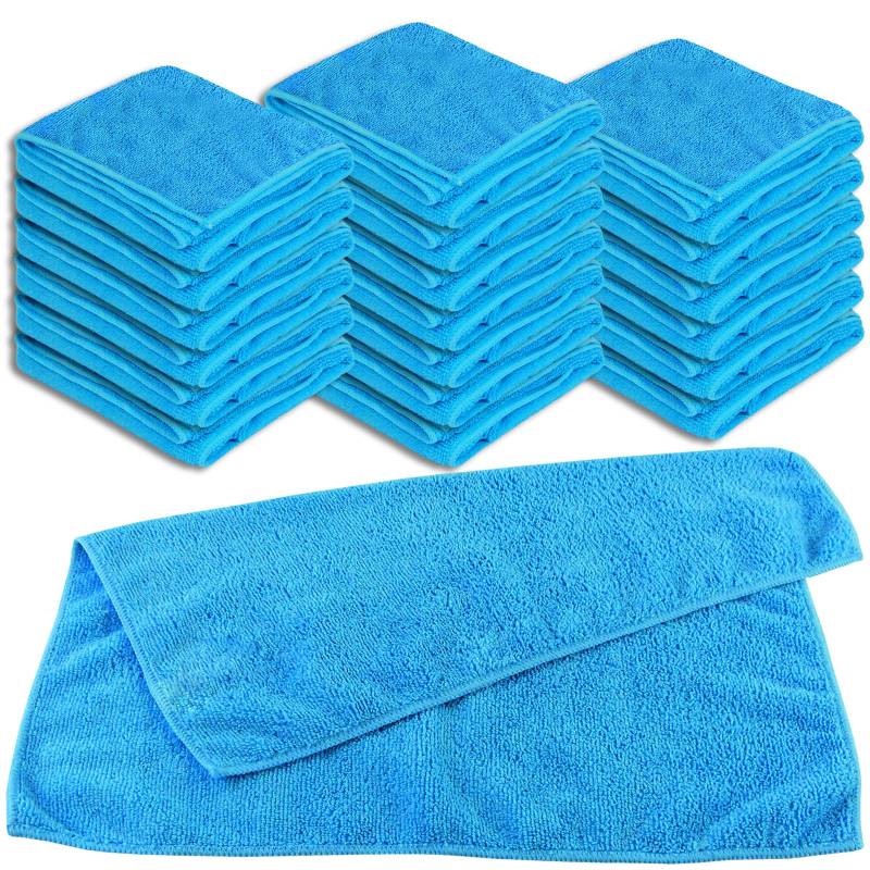 Universaltuch blau 20er Set 40 x 40 cm – 300 g/m² - Mikrofasertuch Allzwecktuch Reinigungstuch Putztuch Staubtuch von Brestol