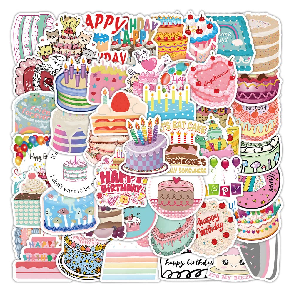 100 Stück Geburtstagstorte Aufkleber Auto Laptop Telefon Gitarre Skateboard Motorrad Fahrrad Birthday Cake Stickers Set Vinyl Wasserdicht Aesthetic Aufkleber für Jugendliche Kinder Erwachsene 100 Stück Geburtstagstorte Aufkleber Auto Laptop Telefon Gitarre Skateboard Motorrad Fahrrad Birthday Cake Stickers Set Vinyl Wasserdicht Aesthetic Aufkleber für Jugendliche Kinder Erwachsene von Bric Dodo