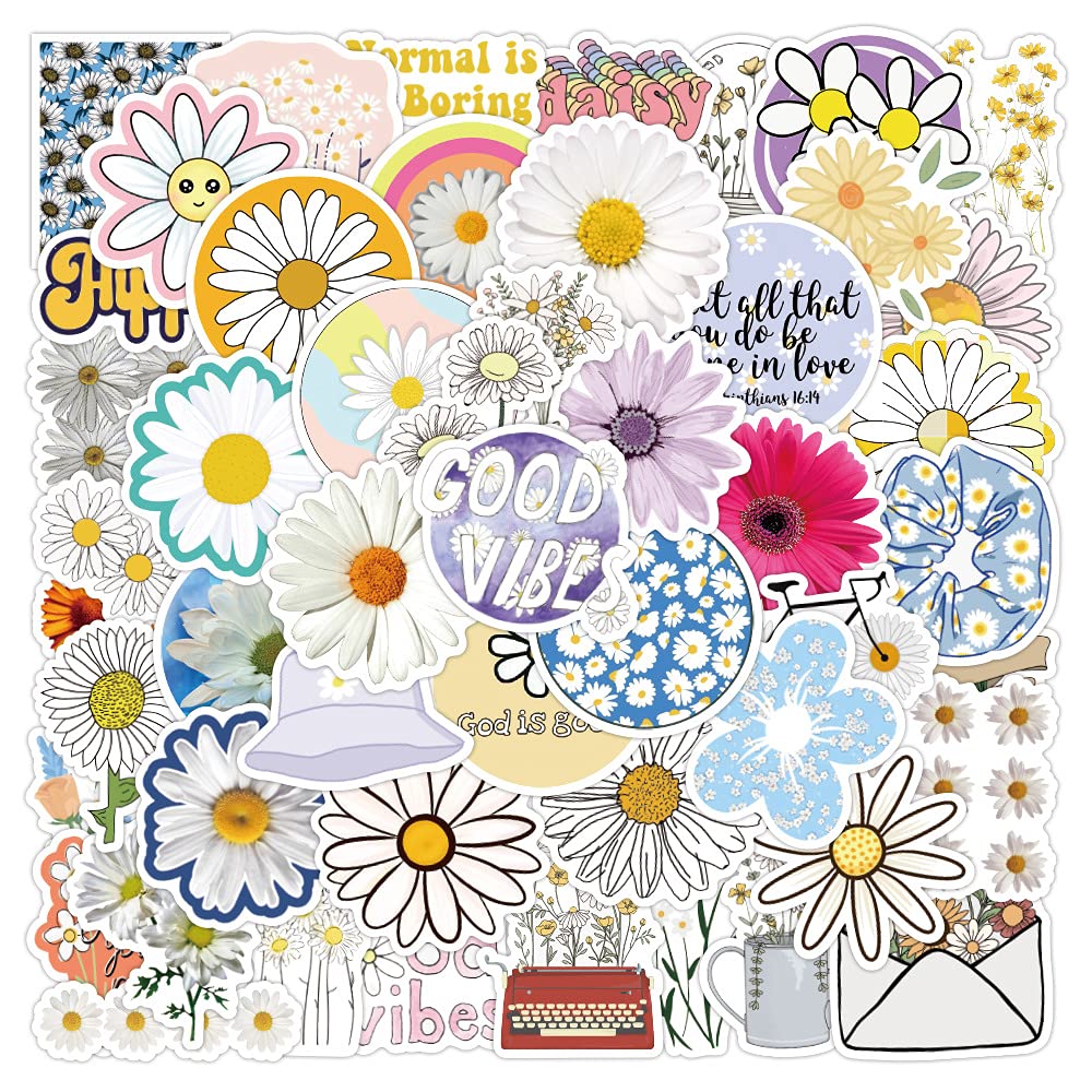 50 Stück Chrysantheme Aufkleber Wasserflaschen Laptop Telefon Gitarre Skateboard Computer Koffer Fahrrad Daisy Vinyl Stickers Wasserdicht Ästhetisch Aufkleber für Jugendliche Kinder Erwachsene 50 Stück Chrysantheme Aufkleber Wasserflaschen Laptop Telefon Gitarre Skateboard Computer Koffer Fahrrad Daisy Vinyl Stickers Wasserdicht Ästhetisch Aufkleber für Jugendliche Kinder Erwachsene von Bric Dodo