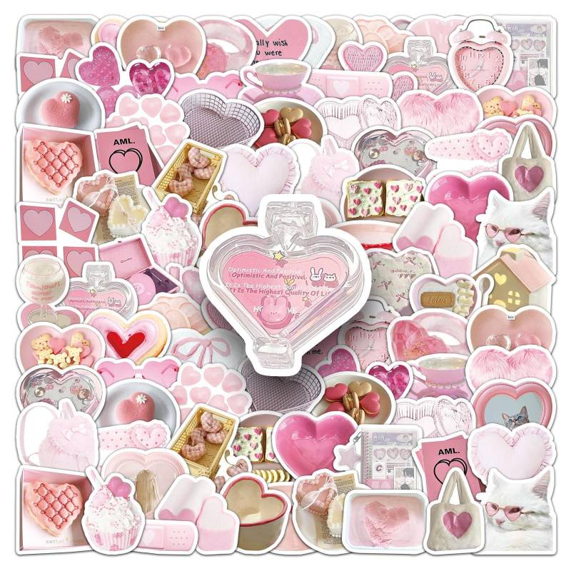 Bric Dodo 50 Stück Liebe Aufkleber Auto Laptop Telefon Gitarre Skateboard Motorrad Fahrrad Love ins Stickers Set Vinyl Wasserdicht Aesthetic Aufkleber für Jugendliche Kinder Erwachsene von Bric Dodo